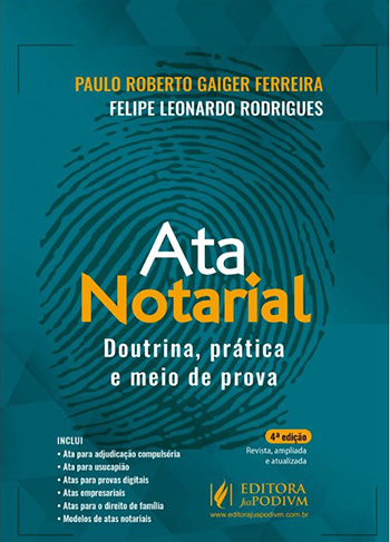 4ª Edição - Livro Ata Notarial